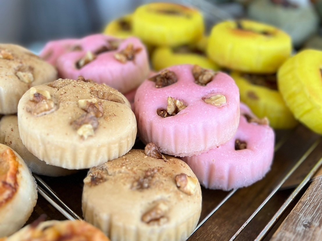 一粒の生米パンの画像